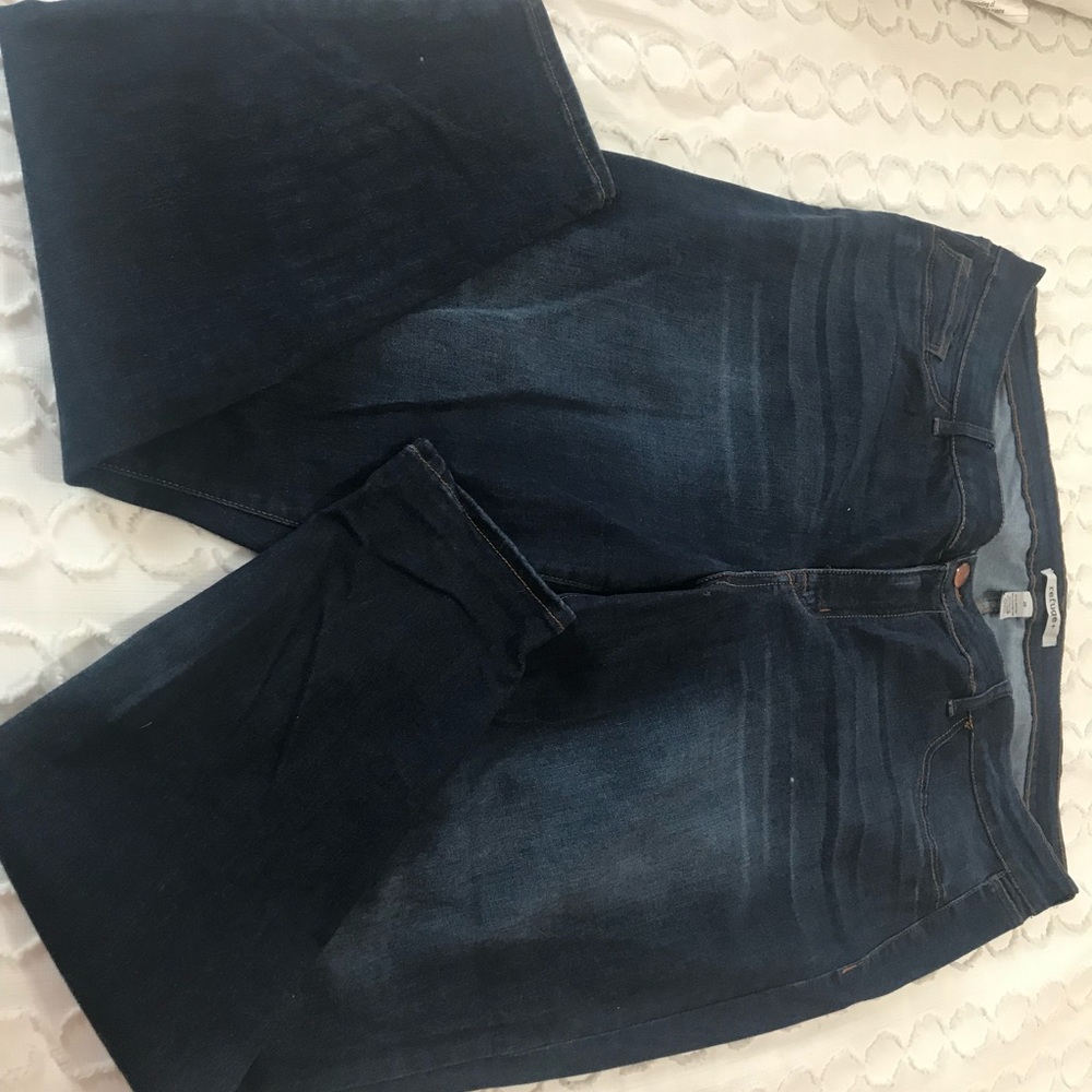 PLUS SIZE DARK BLUE JEANS